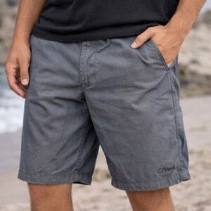 ONeill Mens Gray Casual Shorts Size 29‎ Flat Front Walk Golf Summer Beach